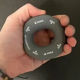 Еспандер кістьовий PowerPlay силіконовий PP-4331 Hand Grip Large 30-35-40 кг Сірий (PP_4331_Grey_(30-35-40)) - мініатюра 2