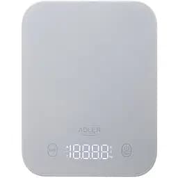 Ваги кухонні Adler AD 3181 grey електронні 10кг, г; кг, фунт 2хААА автовимкнення скло