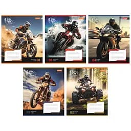 Набір зошитів 1 Вересня Life on wheels А5 в лінійку 48 аркушів 10 шт. (767117)