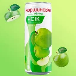 Напій негазований Моршинська зі смаком Яблука ал/б 0.33 л - мініатюра 2