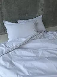 Комплект постільної білизни двоспальний євро 200х220 см варена бавовна White Dream Білий (2005)