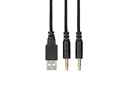 Наушники игровые с микрофоном 2E GAMING HG340 Black, mini-jack/dual 3.5mm, RGB, 2м - мініатюра 7