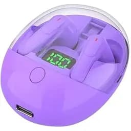 Наушники беспроводные TWS Pro One с боксом для зарядки Purple (16506)