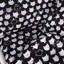 Підковдра MirSon Бязь Kids Time 17-0673 Monochrome Meows 110х140 см Чорно-біла (2200010185645)