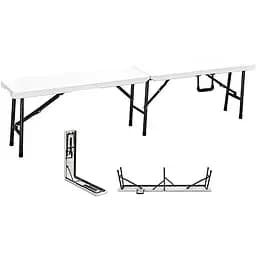Лавка складная SpringFun 180 см многофункциональная лавка HDPE для кейтеринга нагрузка 230 кг Белый