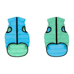 Двостороння куртка AiryVest Lumi для собак, салатово-блакитна, розмір M50 - мініатюра 10