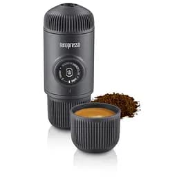 Портативна еспресо-кавоварка Wacaco Nanopresso сіра з чохлом - мініатюра 2