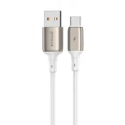 Кабель Proove Flex Metal USB to Type-C 3A (1m) white (CCFM20001202)