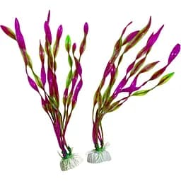 Рослина для акваріуму Китай 20 см рожево-зелена