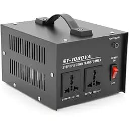 Перетворювач напруги Voltronic MSKJ ST-1000VA Трансформаторний Input 220 V/Output 110 V, + 2 універсальні розетки