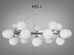 Впечатляющая, инновационная люстра-подвес в стиле Лофт - "Пузырьки" на 25 ламп,