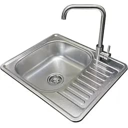 Комплект мийка + змішувач Romzha Sims Textura (B)