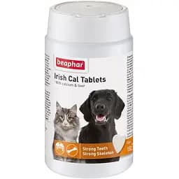 Мінеральна добавка Beaphar Irish Cal Tablets для котів і собак зі смаком печінки 150 таблеток