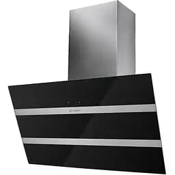 Витяжка Faber похила 80 см 1219 м3г Steelmax Ev8 Led Bk A80 чорний+нержавіюча сталь