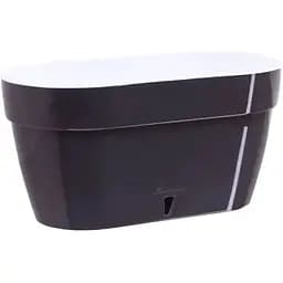 Балконний ящик подвійний Santino Asti 2 л чорно-білий (AST300ANT/WHT)