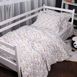 Пододеяльник MirSon Фланель 018 Unicorn 143х210 см Серый с цветным принтом (2200009656170)