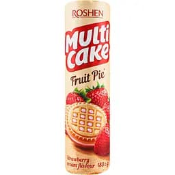 Печиво Roshen Multicake Fruit Pie полуниця-крем 180 г (924971) - мініатюра 3