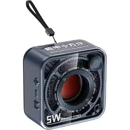 Портативна міні-колонка Smart X DW12NB 5W BT/TF/USB/AUX 5 Вт, синя