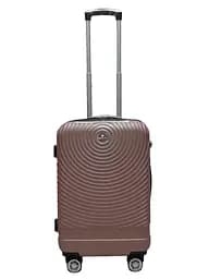 Валіза маленька S ABS-пластик Worldline Airtex 652 60×39×25см 58л Рожеве золото