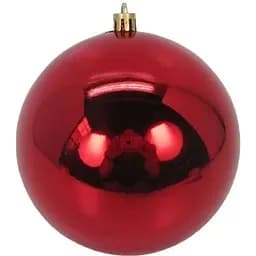 Новогодний шар Yes! Fun пластик 10 cм красный глянец (975114)