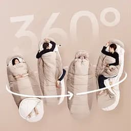 Спальний мішок овальний Naturehike PS200 CNK2350WS026, сірий - мініатюра 5