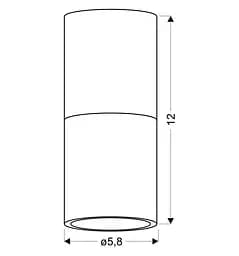 Точковий світильник Candellux 2273655 TUBA - мініатюра 3