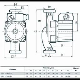 Циркуляційний насос Sprut LRS 25-4S-180 - мініатюра 2
