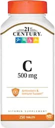 Вітаміни та мінерали 21st Century Vitamin C 500 mg, 250 таблеток