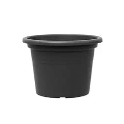 Вазон TeraPlast Basic Round темно-сірий 30 см (33001030005)