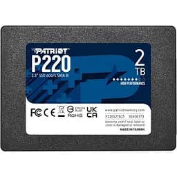 Накопичувач SSD Patriot Sata 2.5" 2TB P220 3D NAND 550/500MB/s (P220S2TB25)