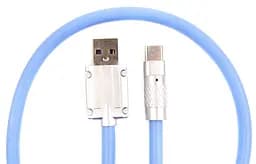 Кабель Dengos USB - USB Type-C (M/M) 1 м Blue (PLS-TC-NS-BLUE)