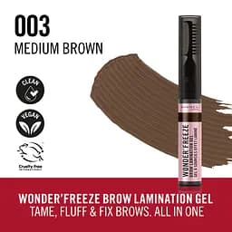 Гель для ламінування брів Rimmel Wonder'Freeze №003 Medium brown - мініатюра 4