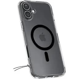 Прозорий чохол Spigen Ultra Hybrid MagSafe Black для iPhone 16 (ACS08206) - мініатюра 2