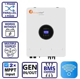 Гібридний інвертор Felicity IVEM12048-II (12000VA/12000W, Max CH 240A, AC 240, Gen-port) Wi-Fi