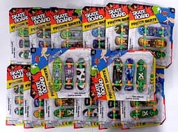 Пальчиковый скейт 2356, фингерборд, 3шт на листе 14,5-19-2 см Микс