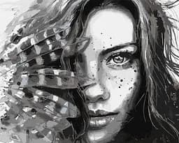 Картина за номерами "Виразний погляд" Ideyka KHO4836 40х50 см