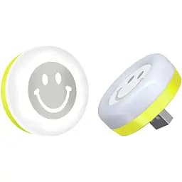 Портативний USB LED нічник Смайлик міні лампа 5V нічник від повербанка компактний світильник 2 шт