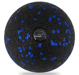 Массажный мяч PowerPlay PP-4350 Epp Massage Ball (d8) Черно/Синий (PP-4350_Blue_d8)