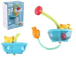 Игра для купания «Котик с рыбкой» 2в1, душ, водопад, присоски, 2 режима XQS3018A