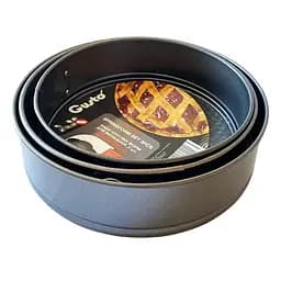 Набір круглих форм для випікання Gusto GT-3301 22, 24, 26 см 3 шт. (100064)