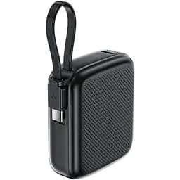 УМБ Acefast 10000mAh 20W PD,QC3.0 USB-C In/Out with build Type-C cable, M15 Black - мініатюра 2