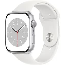 Смарт-годинник Apple Watch Series 8 45mm Silver Aluminum Case with White Sport Band (MP6N3UL/A) [72509]