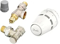 Комплект термостатичний Regus RA-FN + RLV-S бокове підкл 1/2 осьовий Danfoss teh0015813