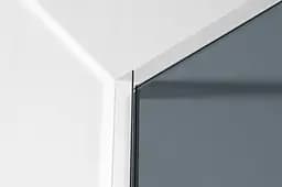 Душова стінка Imprese Walk-In з профілем та тримачем, 110x200 см, скло тоноване хром s09111001GR, тонований, хром - мініатюра 2