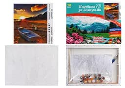 Набір для розпису по номерах Човен, TK Group, 30x40 см, 30289