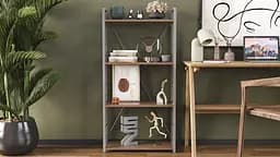Етажерка 4/60 Ferrum-decor Серії Коннект 120x60x28 сірий ДСП Дуб Сонома Трюфель 16мм (FRD-104252) - мініатюра 7