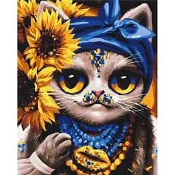 Картина по номерам Brushme Творческая Киса ©Марианна Пащук 40x50 см