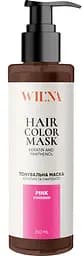 Тонувальна маска для волосся з кератином і пантенолом WIL'NA Hair Color Mask Рожевий 250 мл