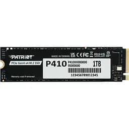 SSD NVMe накопитель PATRIOT P410 1Tb PCIe Gen4x4 M.2 2280 (P410P1TBM28H)