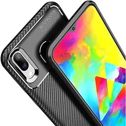 Чохол-накладка Toto TPU Carbon Fiber 1.5 mm Case Samsung Galaxy M20 Black - мініатюра 7